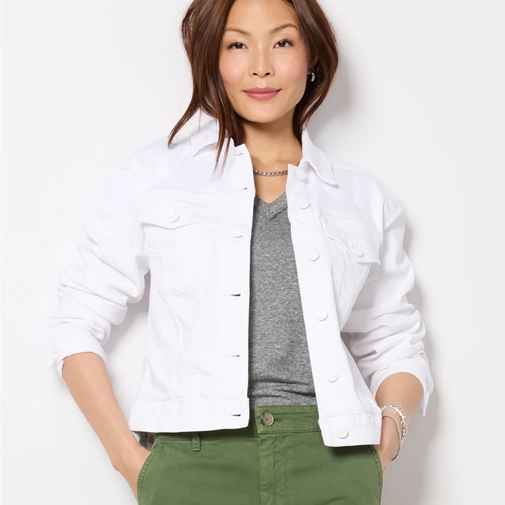 KUT From The Kloth White Denim Jacket - size small